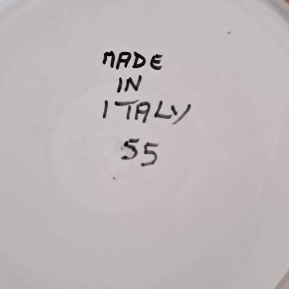 Modern Italian Pottery Plate Nino Parrucca Fisherman - Picture 4 of 6